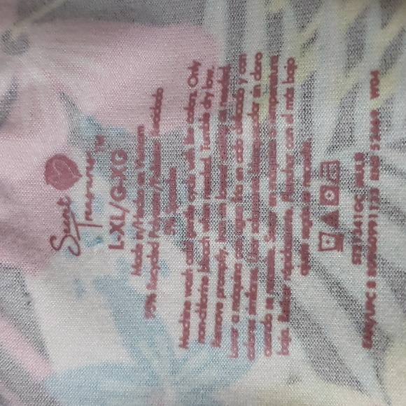 Secret Treasures. Tropical Tunic; Butter Soft; Pockets. Size L/XL EUC - Picture 9 of 12